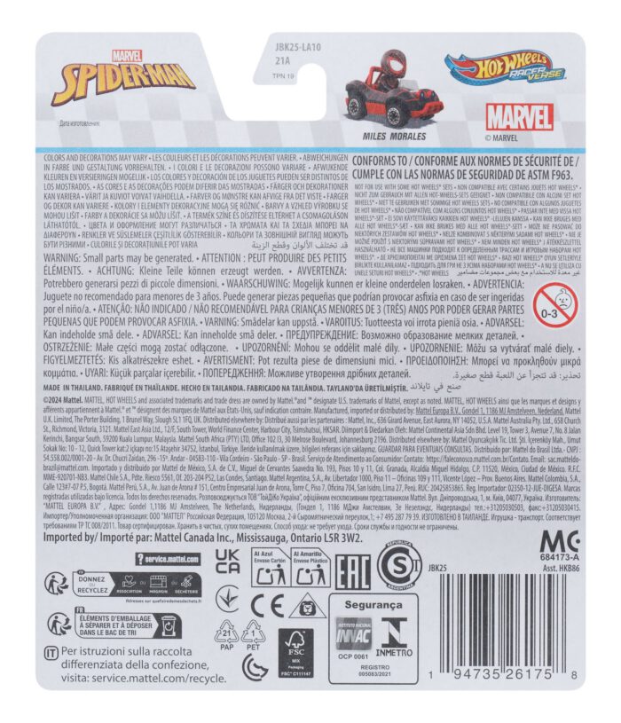 Hot Wheels RacerVerse Veículo de Brinquedo Miles Morales - Image 2