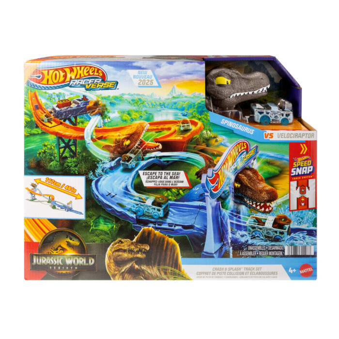 Hotwheels-Coffret Racerverse Jurassic World-Avec Dinosaure et Piste - Image 6