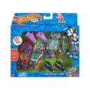 Hot Wheels Skate Vehículo de Juguete Paquete de 4 Patinetas con Tenis Sorpresa