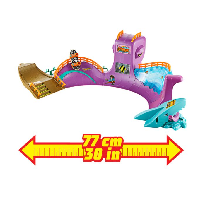 Hot Wheels Skate Octopark Playset. With Exclusive Fingerboard And Skate Shoes - Image 5