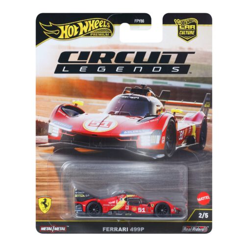 Hot Wheels Premium Car Culture 1:64 Scale Die-Cast Ferrari 499P Vehicle