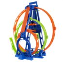 Hot Wheels Track With 1 Hot Wheels Car. Triple Loop Kit Track Set