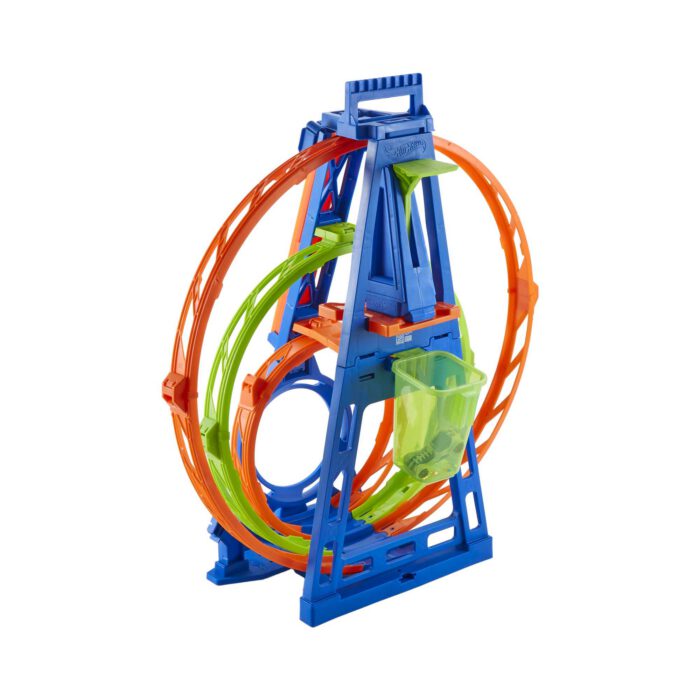 Hot Wheels Track With 1 Hot Wheels Car. Triple Loop Kit Track Set - Image 6
