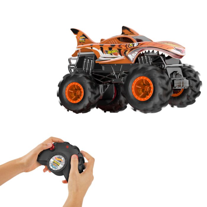 Hot Wheels Monster Trucks Vehículo a Control Remoto Auto Sorpresa RC Escala 1:24 - Image 2