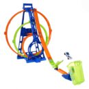 Hot Wheels Track With 1 Hot Wheels Car. Triple Loop Kit Track Set
