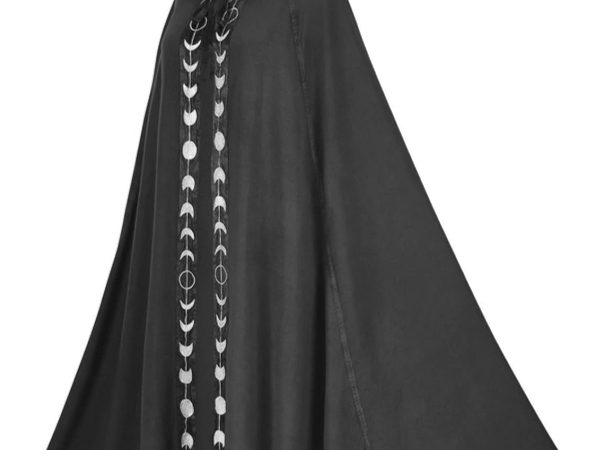 Gothic Harajuku Hooded Cloak Renaissance 5 Color Cloak Event Witch Halloween Cosplay