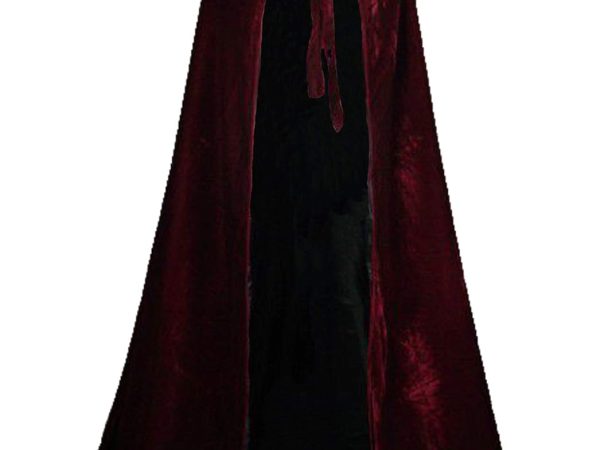 Velvet Renaissance Medieval Cloak Cape Lined with Satin
