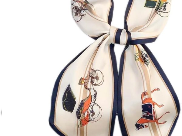 Head Scarf Hair Neck Scarves For Women Girl Purse Bag Scarfs For Handbags Satin Headscarf Fashion Silk Headbands