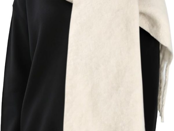 Women Mohair Winter Scarf Pure Color, Warm Winter Scarf for Women and Men, Soft Luxurious Cashmere Feel Scarfs