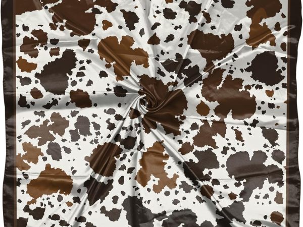 Scarf Silk Feeling Square Satin Head Hair Scarf Wrap 27.5 Inches Headwear Aesthetic Cute Decoration Women Girls