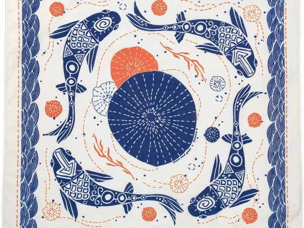 The KOI Bandana – 100% Cotton Extra Soft Scarf Handkerchief for Men & Women, Great Gift Idea