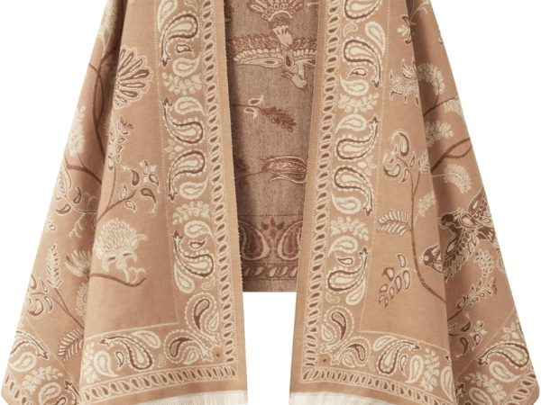 Women Reversible Pashmina Shawl Wrap for Women Big Scarf Holiday Gifts